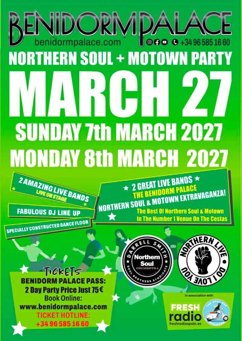 Northern Soul + Motown Party Marzo 2027